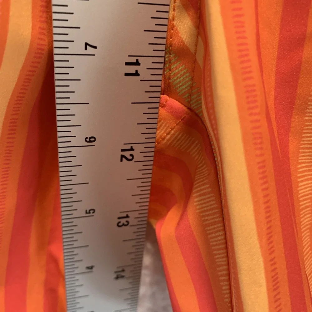 Psycho Bunny Men's Swim Shorts S Trunks Anton All Over Stripe‎ Nectarine Liner